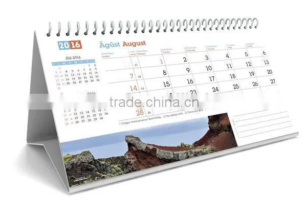 Customized New Fasion Desk Calender With Stand With Full Color photo-6