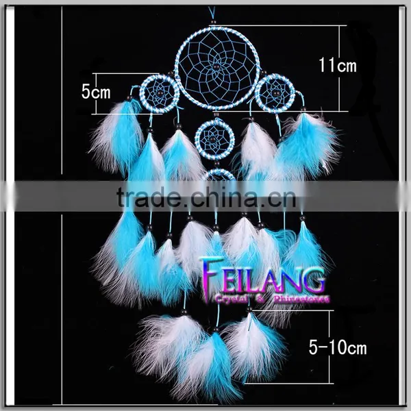 Blue Rings Feathers Dreamcatcher photo-6