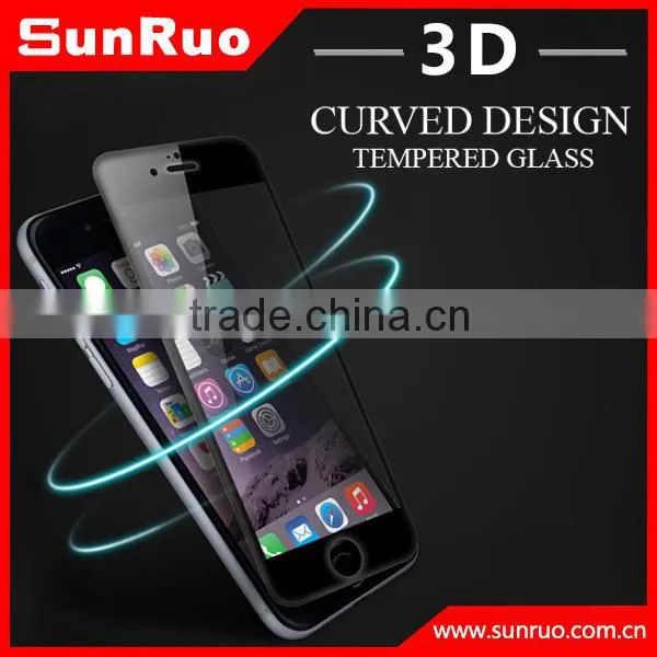 3D Curved Full Screen Cover Tempered Glass Screen Protector for IPhone 6s, Curved Edge Glass for s6 Edge and Edge Plus photo-3