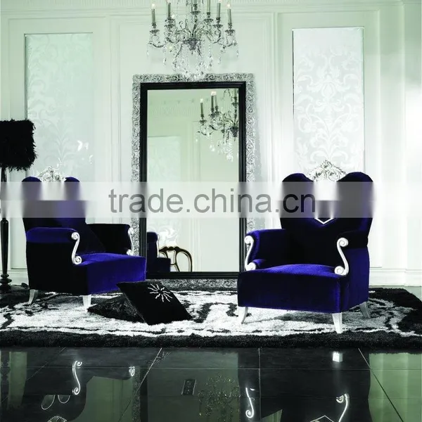 Royal Luxury European Style Bedroom/Living Room Furniture Sets Lounge Chairs, Small Tea Table photo-4