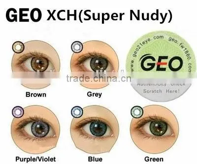 Korea Brand GEO XCH Green Color Contact Lens Geo Contact Lens Wholesale photo-6