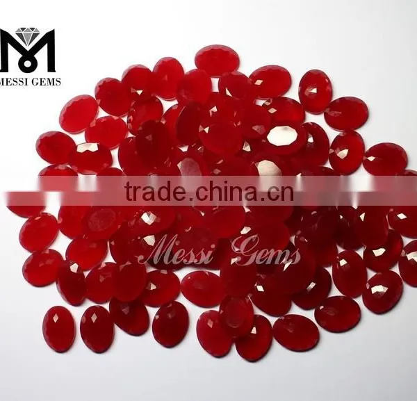 Wholesale Red Quartz Oval Cut Loose Jade Gems photo-5