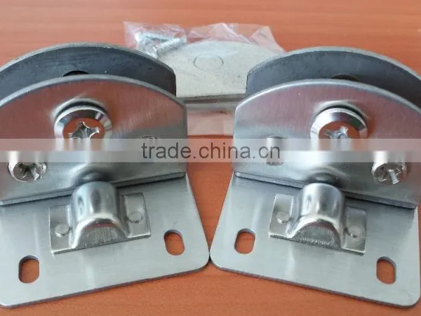 HJ-064 New Design 10cm Semicircle Single Hinge Glass Cabinet Hinge Made in China Display Cabinet Hinge photo-3