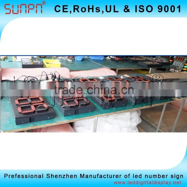 Canada Outdoor Waterproof Led Time And Temperature Sign Board 10inch photo-5