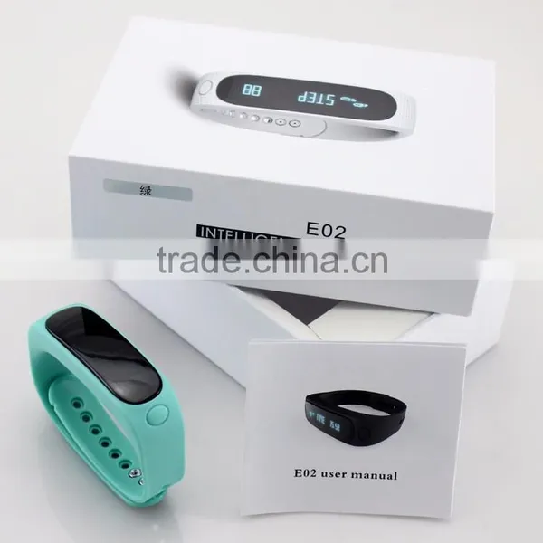 Calling Remind IP67 Waterproof Swimming Pedometer Running E02 Fitness Smart Band photo-6