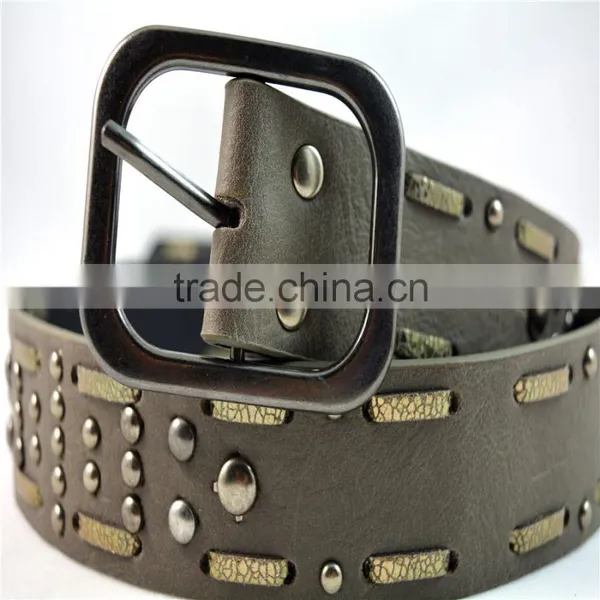 Hand Made PU Leather Stud Fashion Belt for Jeans