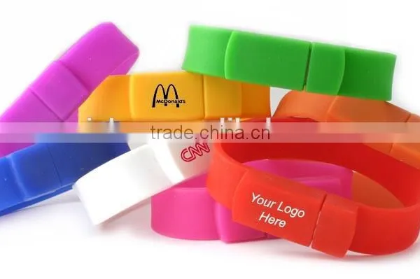 Cheap Usb Flash Drive Silicone Bracelet, Colorful Eco-friendly Usb Silicone Wristband, Gift Usb Wristband Wholesale photo-6