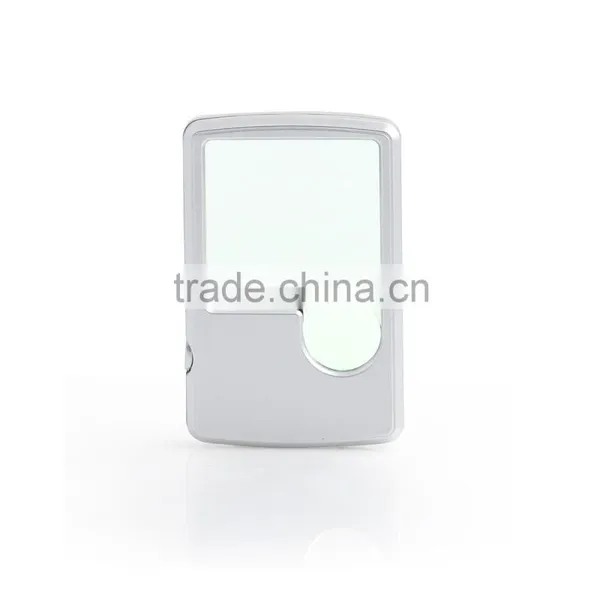 Bijia 2015 High Quality Mini Card Shape Glass Reading Magnifier 3X 6X Magnifier With Led Light photo-6