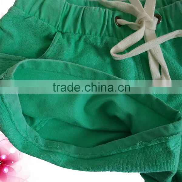 Kevince Terry Fashion Snowflake Wash Shorts Knitting Woman Clothing Stone Wash MOQ 2000pcs photo-6