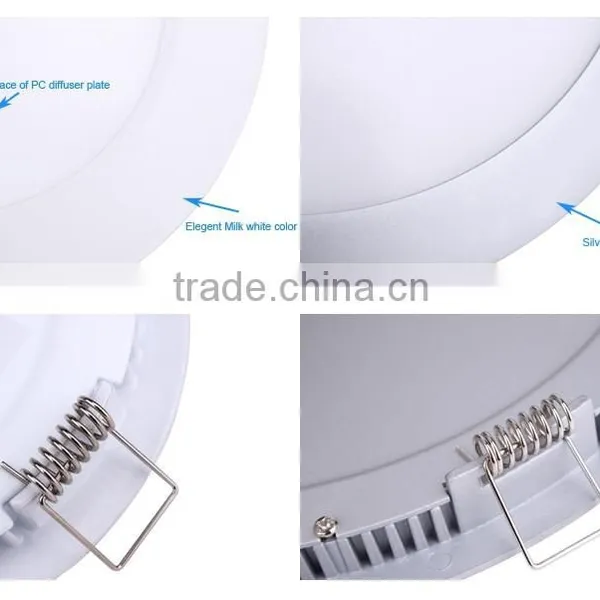 Die-casting Shaped White Color 0.2W SMD3014 Ceiling Mounted 9W Round Panel 130MM for Diameter photo-4