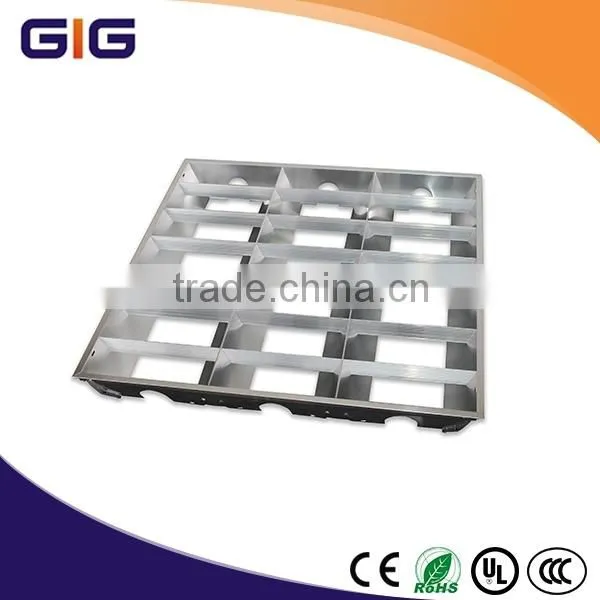 3X18W Flourescent Aluminum Grille Light Fixture photo-5