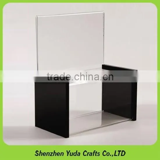 Customized Hot Sale Clear Acrylic Donation Box With Locks Cheap High Quality photo-4