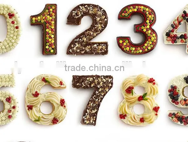 New 2016 Silicone Numbers and Letter Cake Mold,3 D Silicone Cake Mould photo-2