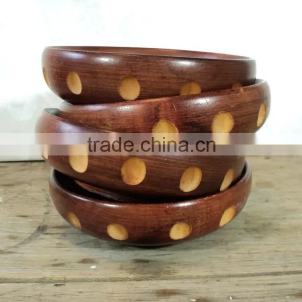 Acacia Wood Bowl /wooden Bowl Bulk Manufacturer Natural Finishing photo-3