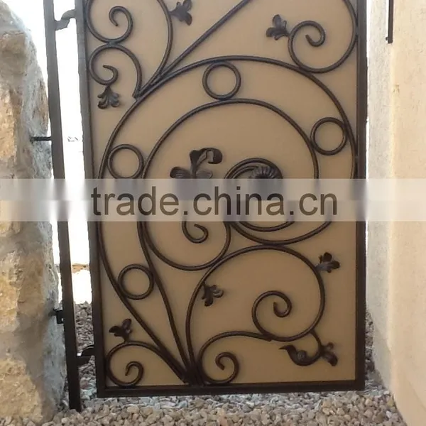 Iron Material and Swing Opening Pattern Entrance Wrought Iron Gate & Metal Gate photo-2