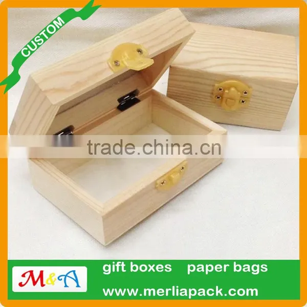 Plastic Clasp Latches Treasure Chest Wooden Coin Box Hard Wood Money Bank Piggy Bank Box photo-3