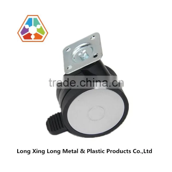 M D60*38*38 PA6 Plastic Office Furniture Caster Wheel