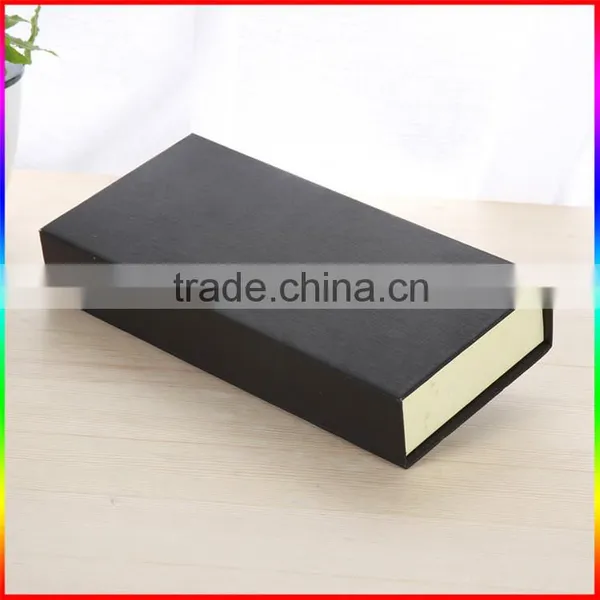Magnetic Closure Cardboard Drawer Gift Fashion Black Packaging Boxes photo-2
