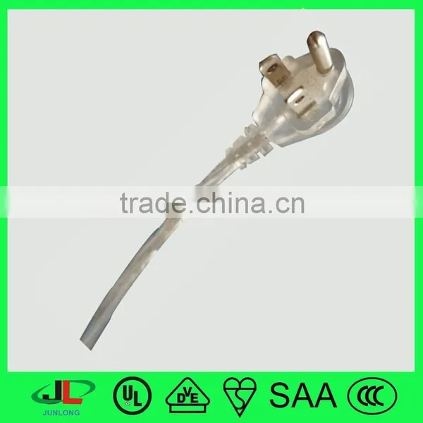 NEMA Transparent Extension Cord UL 3 Pin Plug American Electric Wires for Sale photo-5