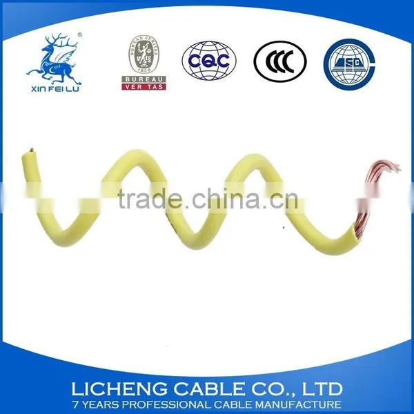 Hot Sale PVC Insulated Flexible Copper Wire Cable Yellow Wire1.5mm2 photo-2