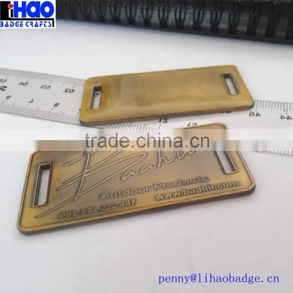 Cheap Bulk Custom Etched Logo Metal Label for Furniture photo-6