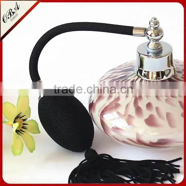 100ml Purple Point Handmade Glass Spray Perfume Bottle Atomizer Air Bag Cover photo-4