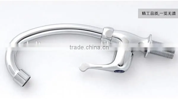China Factory Long Neck Kitchen Faucet, European Style Chrome Brass Kitchen Faucet photo-3