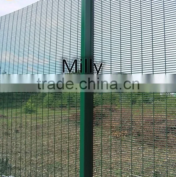 Powder Coated Anti-climb Prison 358 Fencing/high Security Panel Fence/voltage Coated 358 Anti- Climb Welded Security Fence photo-2