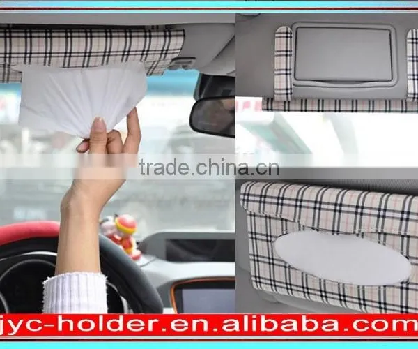 Car Sun Visor Tissue box Auto accessories holder Paper Napkin Clip
