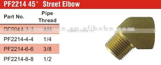 45Street Elbow 2214P,Pipe Fitting,Brass Fitting,Auto Parts photo-5