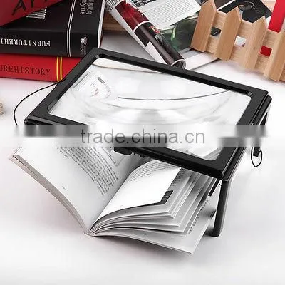 Hand Free Plastic Desktop Book Illuminated Magnifier With LED Light photo-5