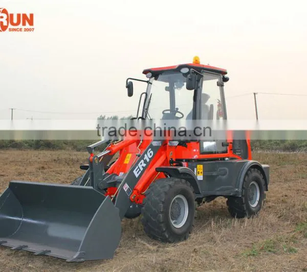 Qingdao Everun ER16 Moving Type Small Front End Loader With Electric Joystick/ Luxury Cabin photo-4