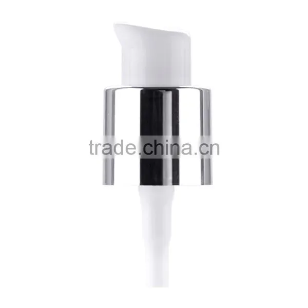 Good Quality Cream Pump With Silver Aluminum Collar photo-2