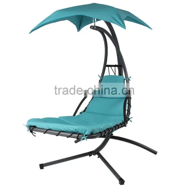 Outdoor Indoor Hanging Chaise Lounger Swing Hammock Chair Canopy