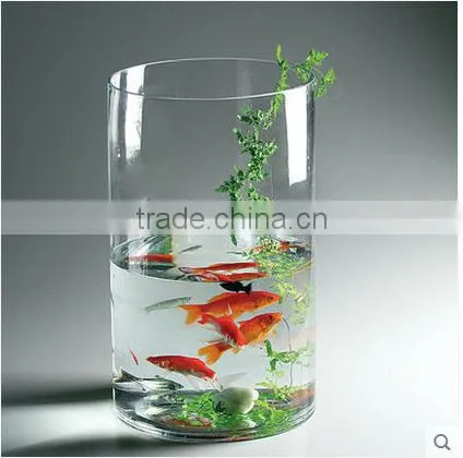 Simple Cheap Tall Home Wedding Decor Cylinder Flower Glass Vase photo-3