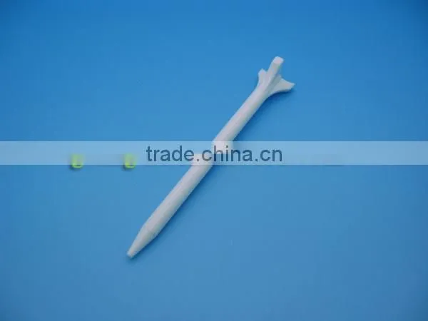 PLA White Golf Tee of Biobased Polylactide Material --100% Biodegradable Compost Eco-friendly Non-pollution photo-2
