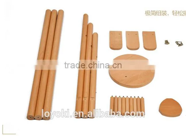 Solid Beech Wood Coat Rack Hall Tree Hat Purse Display Stand photo-6