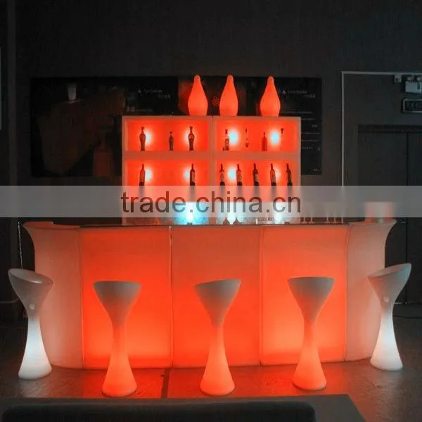 Newly Design and Beautiful Led Colforful Lighting Salon Reception Bar Counter photo-4