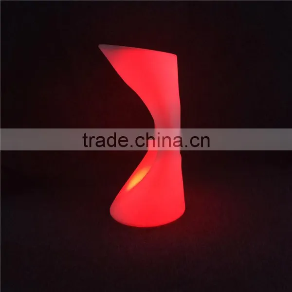 Hotel Bar Sets Novelty Bar Stools 42*38*80cm Bar Chairs With LEDs Inside Plastic Shell Body photo-4