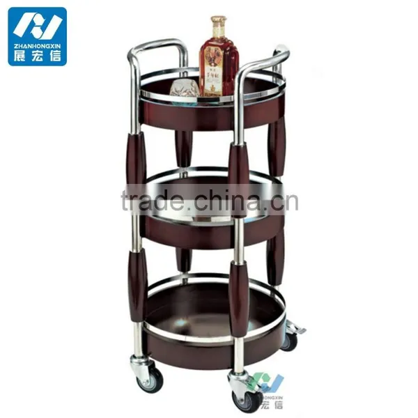 Restaurant And Hotel Service 3 Tiers Tea Trolley/Liquor Trolley photo-4