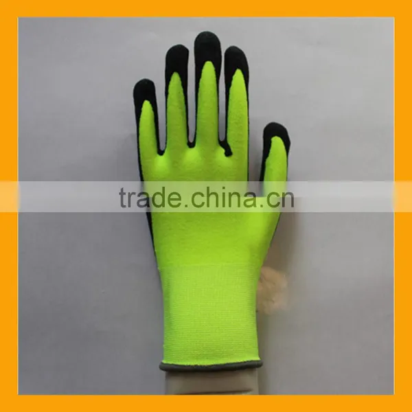 Cheap Sandy Nitrile Palm Oil-resistant Working Gloves photo-3