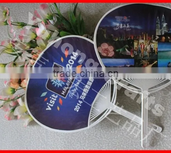 ECO-friendly pp Paper Fan With Long Handle photo-4