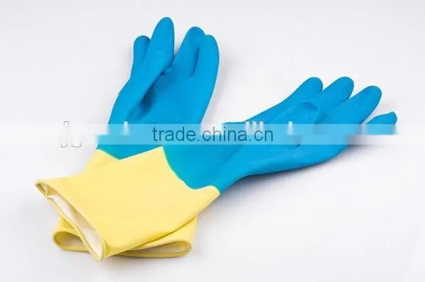 Home Furnishing Dish Washing Gloves Natural Latex Gloves photo-2