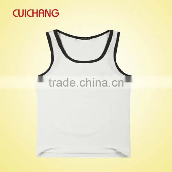 Wholesale Heat Transfer/silk Screen Print Polyester/cotton Custom Design Running Sleeveless Shirt Tank Top YDBX-079 photo-4