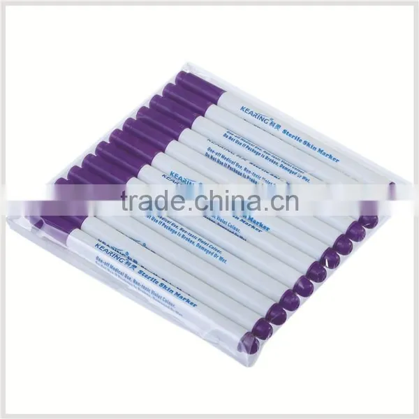 One off Usage Violet Color Surgical Skin Marker With Fibre Tip for Short Time Marking on Body Skin photo-2