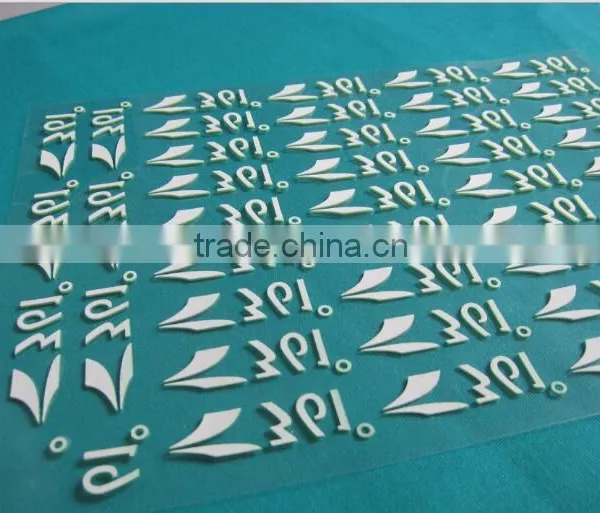 Embossed Silicone Print Heat Transfer on Fabric Raise Rubber Print photo-3
