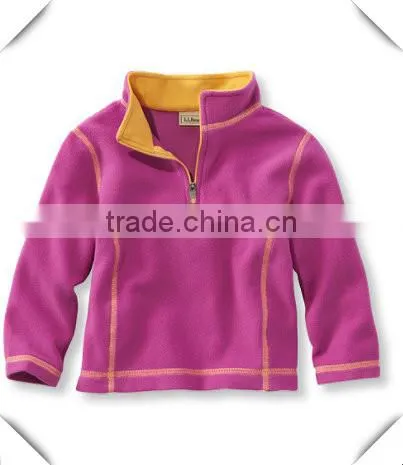 Toddler Youth Kids Girls' Boy's Fitness Fleece Pullover Mockup Neck 1/4 Zip Half Zipper Sweatshirts Wholesale