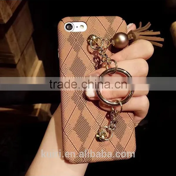 2017 New Fashion Retro Metal Ring Tassel Phone Case Pendant for Apple Iphone 7 7plus 6 6s 6plus Back Cover Case Pu-82 photo-3