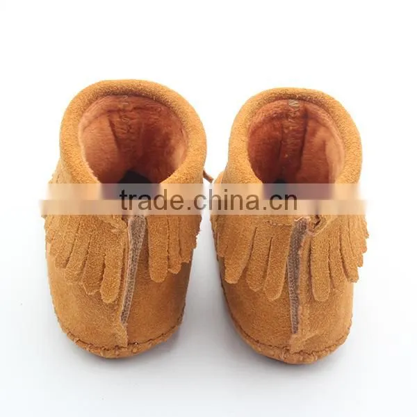 Mix 4 Colours Suede Leather Kids Boots Wholesale photo-6