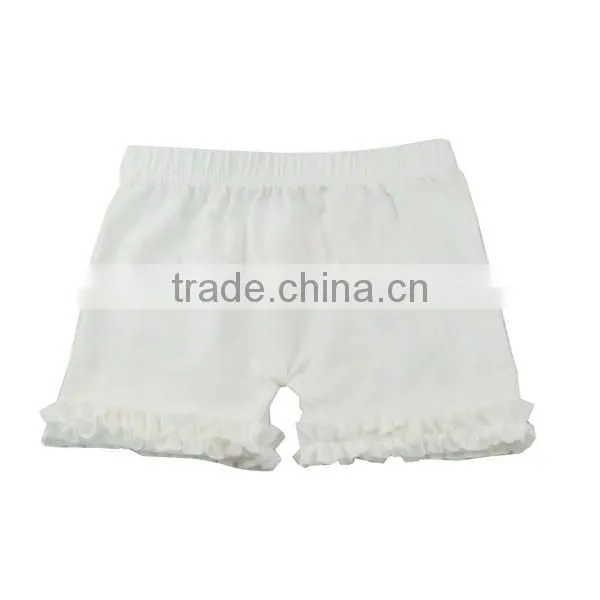 2017 Summer Girls Icing Ruffle Shorts Boutique Baby Clothes Wholesale Blank Sweat Shorts photo-2